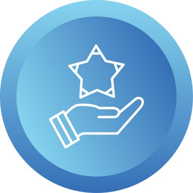 yıldız web simgesi basit illüstrasyon 