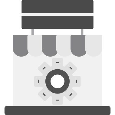 Pazar simgesinin vektör illüstrasyonu 