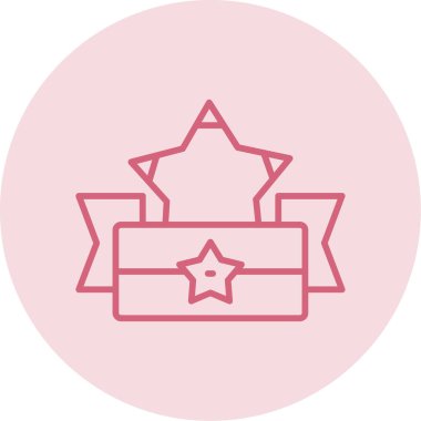 yıldız web simgesi basit illüstrasyon 