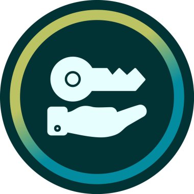 anahtar simgesi, vektör illüstrasyonu basit tasarım