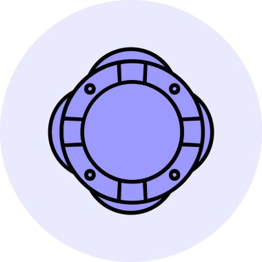 Can simidi simgesi, vektör illüstrasyonu basit tasarım