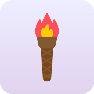 Meşalede yanan alev.