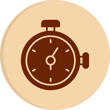 Zamanlayıcı simgesi, vektör illüstrasyonu 