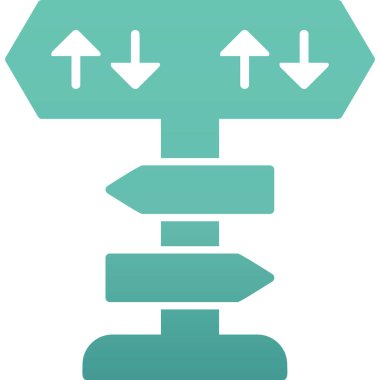 yönler web simgesi basit tasarım 