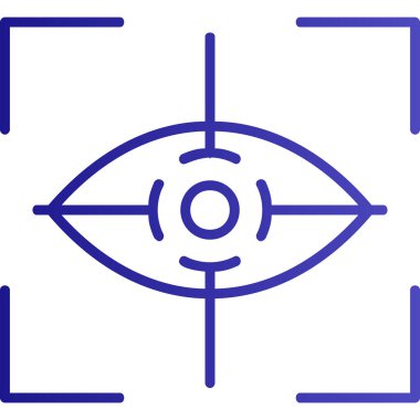 Göz. Web simgesi basit illüstrasyon