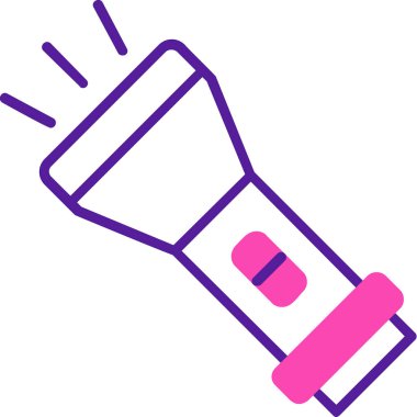 el feneri. Web simgesi basit illüstrasyon