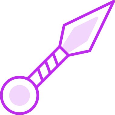 Bir Kunai simgesinin vektör çizimi