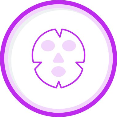 Yüz maskesi web simgesi, vektör illüstrasyonu