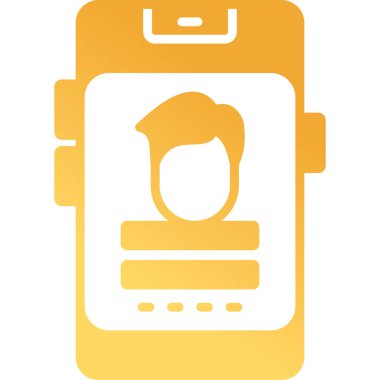 Giriş uygulaması simgesi vektör illüstrasyonu 