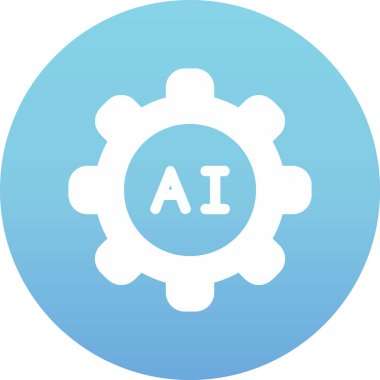 Ai Ayarları web simgesi, vektör illüstrasyonu 