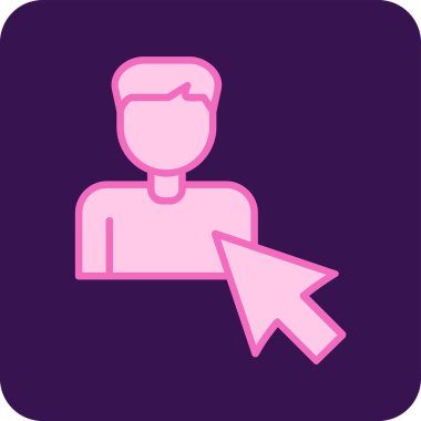 Seçili web simgesi vektör illüstrasyonu