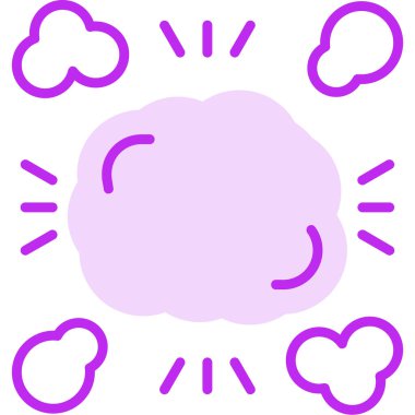 Bulutlar. Web simgesi basit illüstrasyon