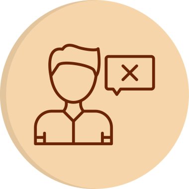 Düz simge, vektör gösterimi yanıtla 