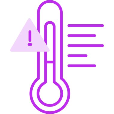 Sıcaklık web simgesi resimleme tasarımı