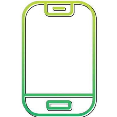 Smartphone web simgesi, vektör çizim 