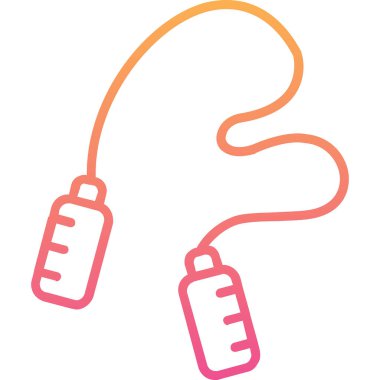 atlama ipi web simgesi, illüstrasyon vektör