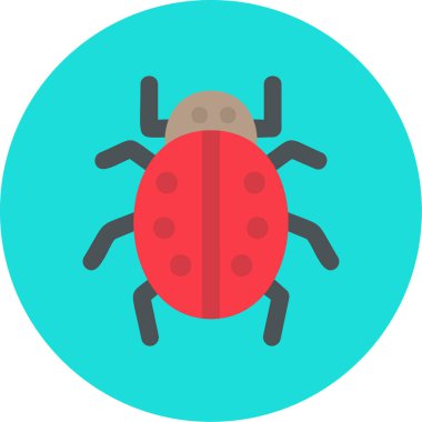 Böcek. Web simgesi basit illüstrasyon 