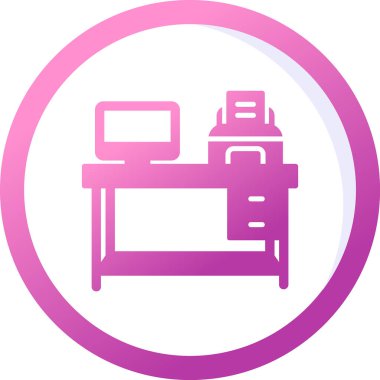 işyeri web simgesi vektör illüstrasyonu