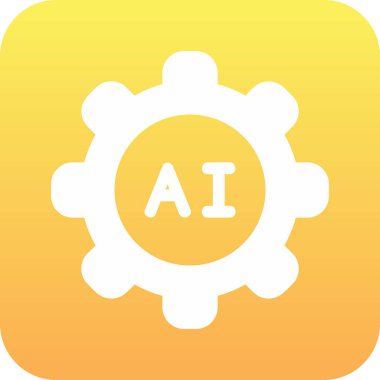 Ai Ayarları web simgesi, vektör illüstrasyonu 