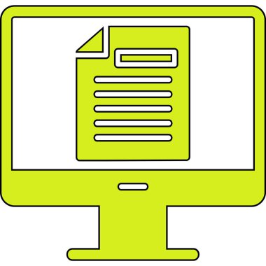 Çevrimiçi Test Ağı simgesi, vektör illüstrasyonu