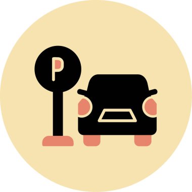 Web simgesi Otopark, illüstrasyon vektör