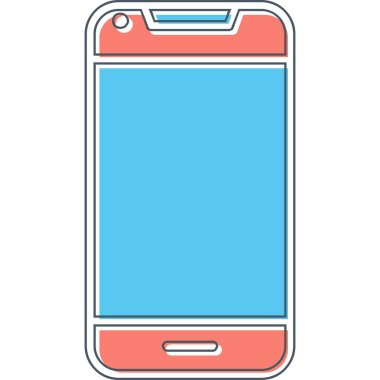 Smartphone web simgesi, vektör çizim 