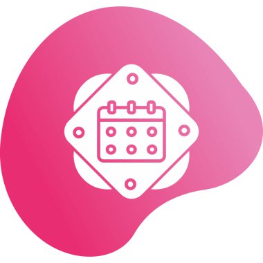 Takvim simgesi, vektör illüstrasyonu basit tasarım