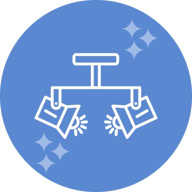 Spotlight simgesi, web basit illüstrasyon