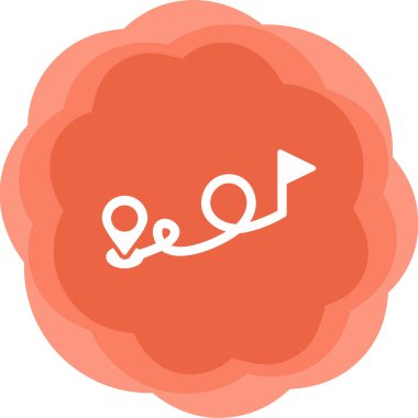 Hedef konsept, konum pin vektörü simgesi