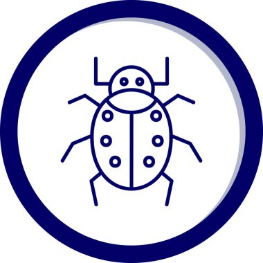 Böcek. Web simgesi basit illüstrasyon 