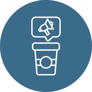 Konuşma özgürlüğü web simgesi vektör illüstrasyonu