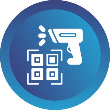 Barkod Tarayıcı modern simgesinin vektör çizimi                  