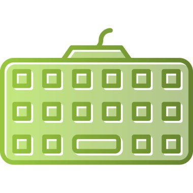 klavyenin modern vektör simgesi, illüstrasyon 