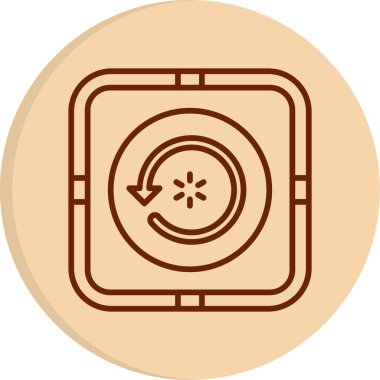 Oku yeniden yükle. Web simgesi basit illüstrasyon  