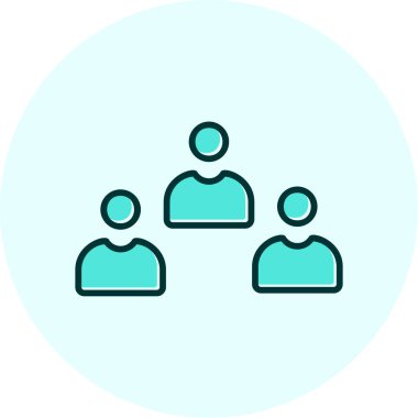 Adaylar web simgesi vektör illüstrasyonu 