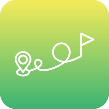 Hedef konsept, konum pin vektörü simgesi