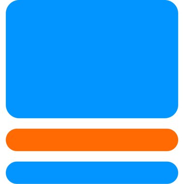 Dikdörtgen. Web simgesi basit illüstrasyon