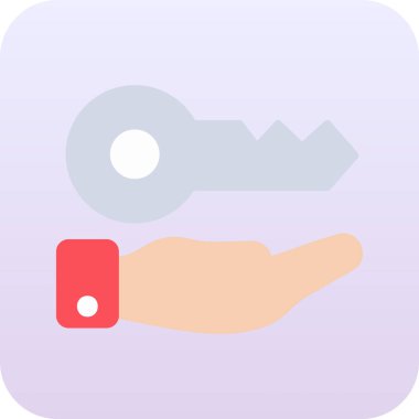 anahtar simgesi, vektör illüstrasyonu basit tasarım