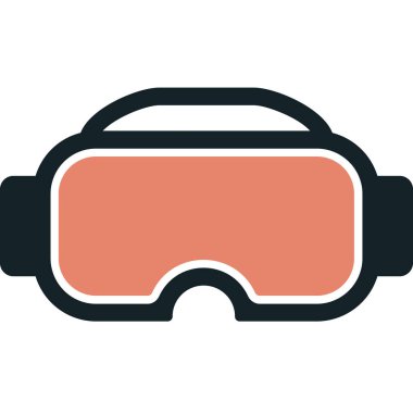 vr glasses. web icon simple illustration