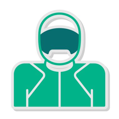 Bobsleigh. Web simgesi basit tasarım              