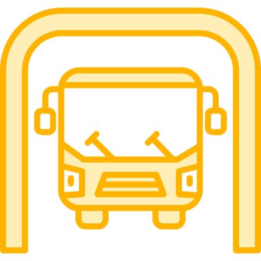 bus Underground renkli vektör simgesi