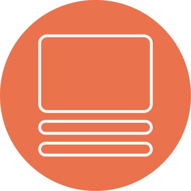 Dikdörtgen. Web simgesi basit illüstrasyon