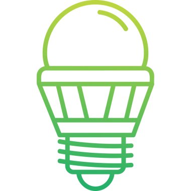 Enerji tasarrufu ikonu. Web simgesi basit illüstrasyon