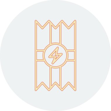 Enerji Çubuğu ikonu vektör illüstrasyonu