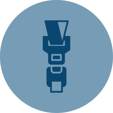 Emniyet kemeri ağ simgesi, vektör illüstrasyonu 