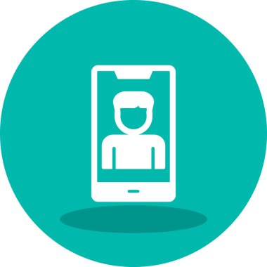 Smartphone web simgesi, vektör çizim 