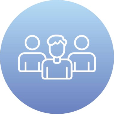 Takım. Web simgesi basit illüstrasyon 