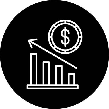 Ekonomi simgesi modern basit illüstrasyon 