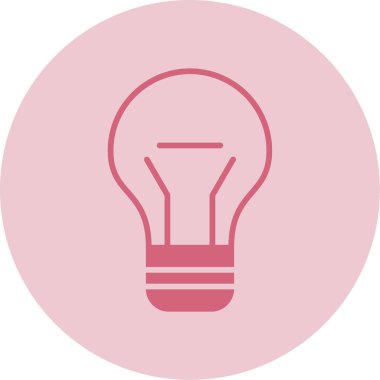 ampul simgesi, vektör illüstrasyonu 