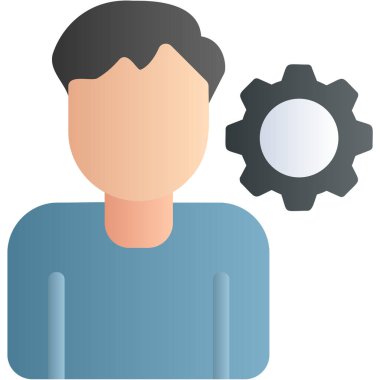 kişisel beceri simgesi, vektör illüstrasyonu basit tasarım